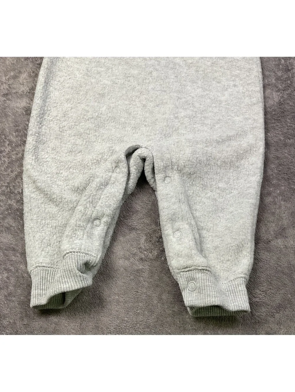 🐧 Carter's Fleece Penguin Romper (6M)